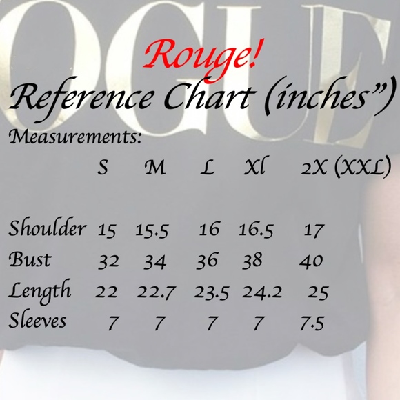 VOGUE Gold Print Black Tee Shirt Crew Neck - Picture 8 of 8